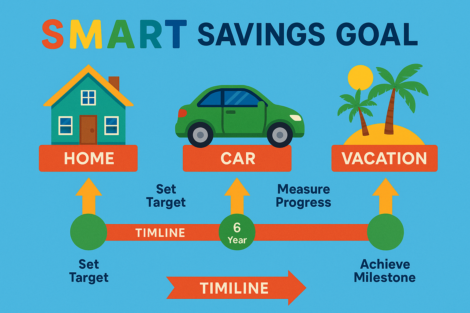 ALT: Person saving for big purchases using app and envelopes