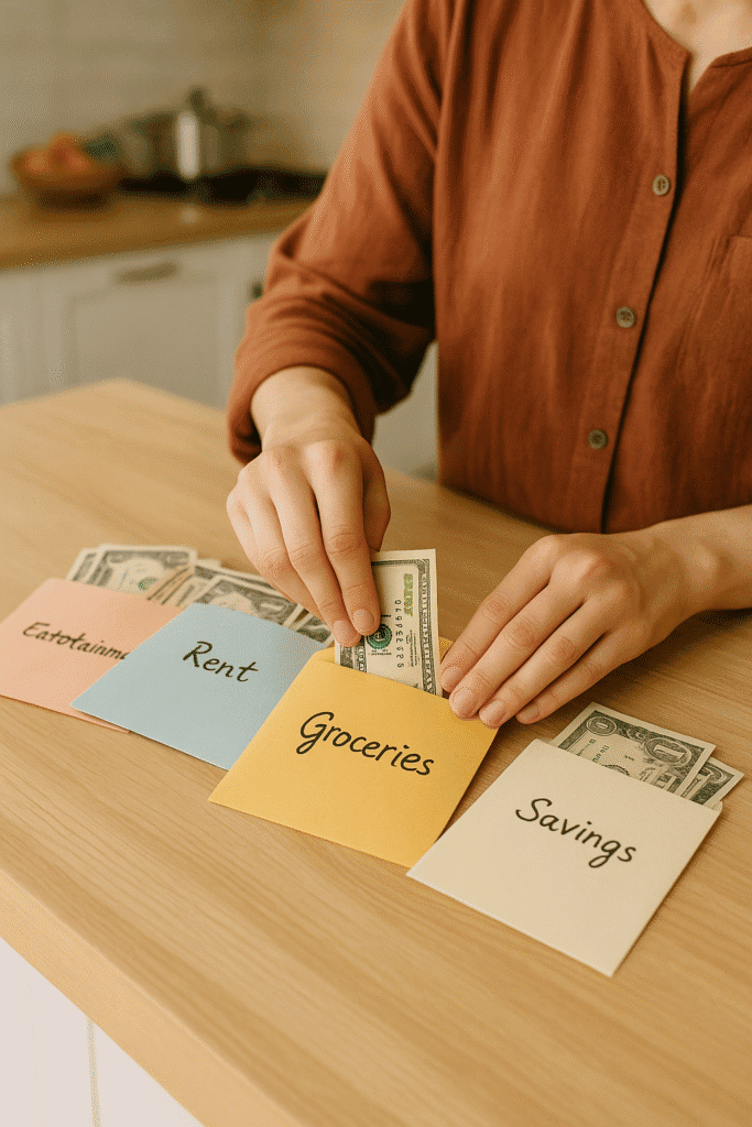 ALT: Hybrid envelope budgeting with planner, tablet and cash envelopes