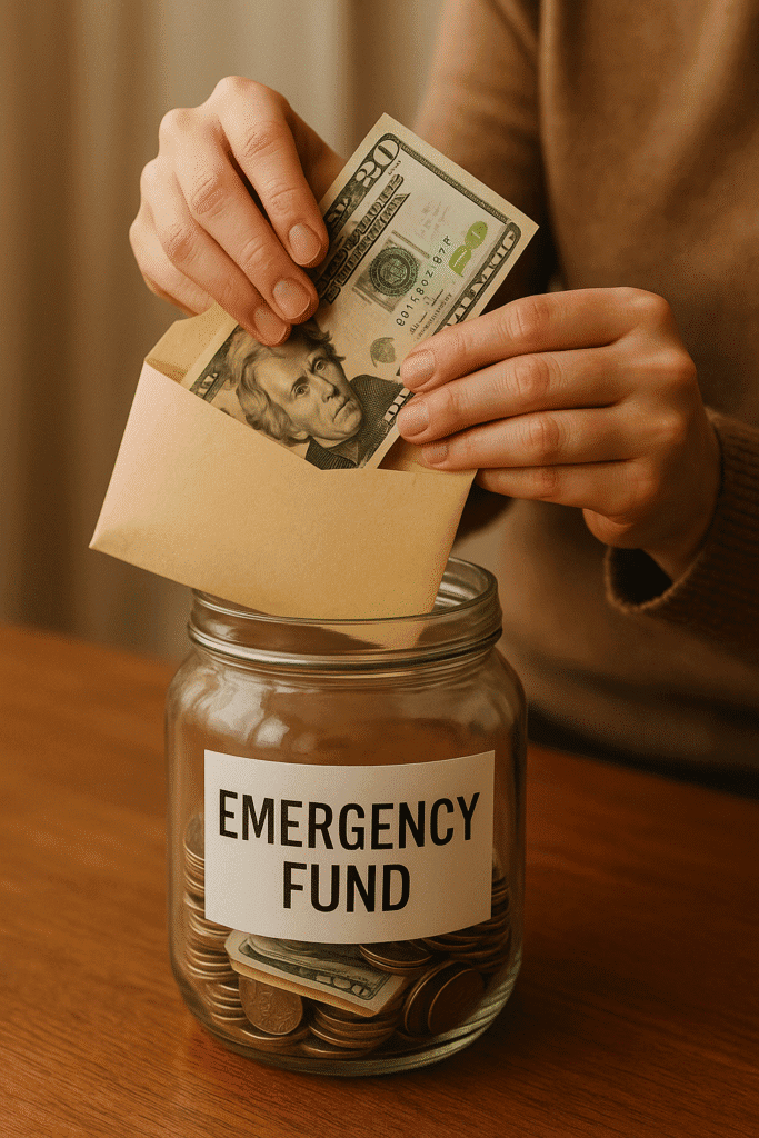 ALT: Smartphone showing digital envelope budgeting categories